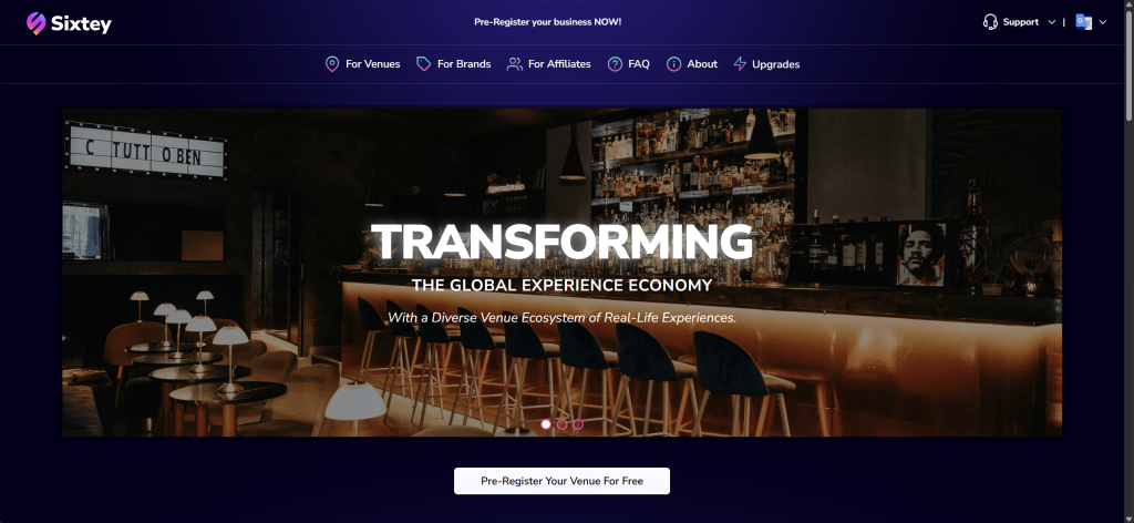 Sixtey recommendation and lifestyle platform built by DIGIDMN