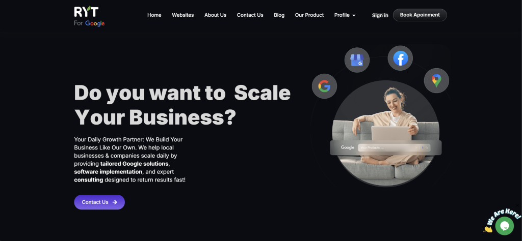 Ryt Media digital agency website built by DIGIDMN
