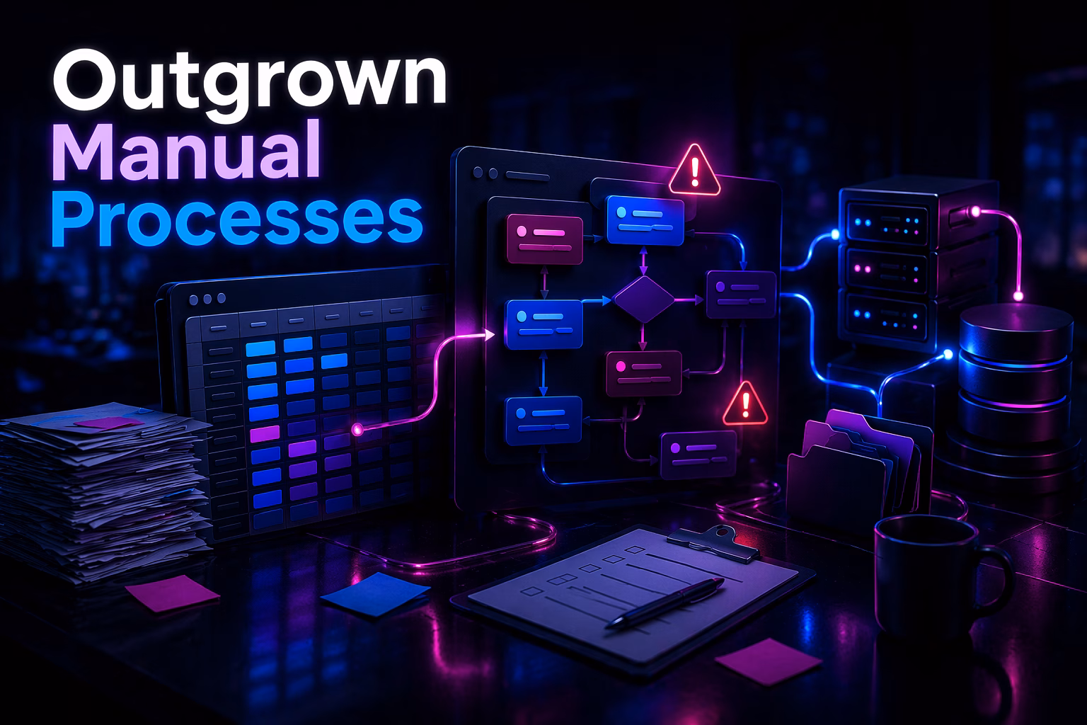 Outgrown manual processes in the future